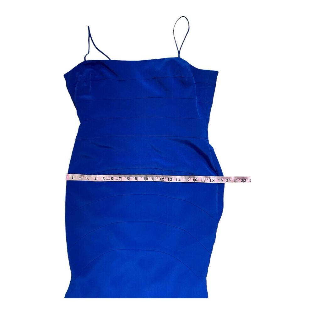 FRASCARA Wedding Spaghetti Straps Royal Blue Lined Maxi Dress Size 12 - Picture 15 of 16